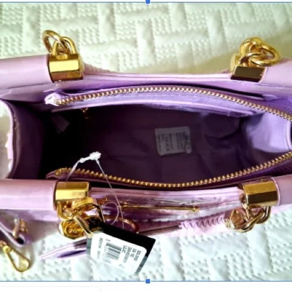 Bebe au Lait Lilac Mini Bag with Gold Details - Picture 3 of 3